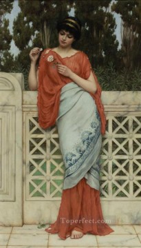 ヒー・ラヴズ・ミー ヒー・ラヴズ・ミー・ノット 新古典主義の女性 ジョン・ウィリアム・ゴッドワード Oil Paintings